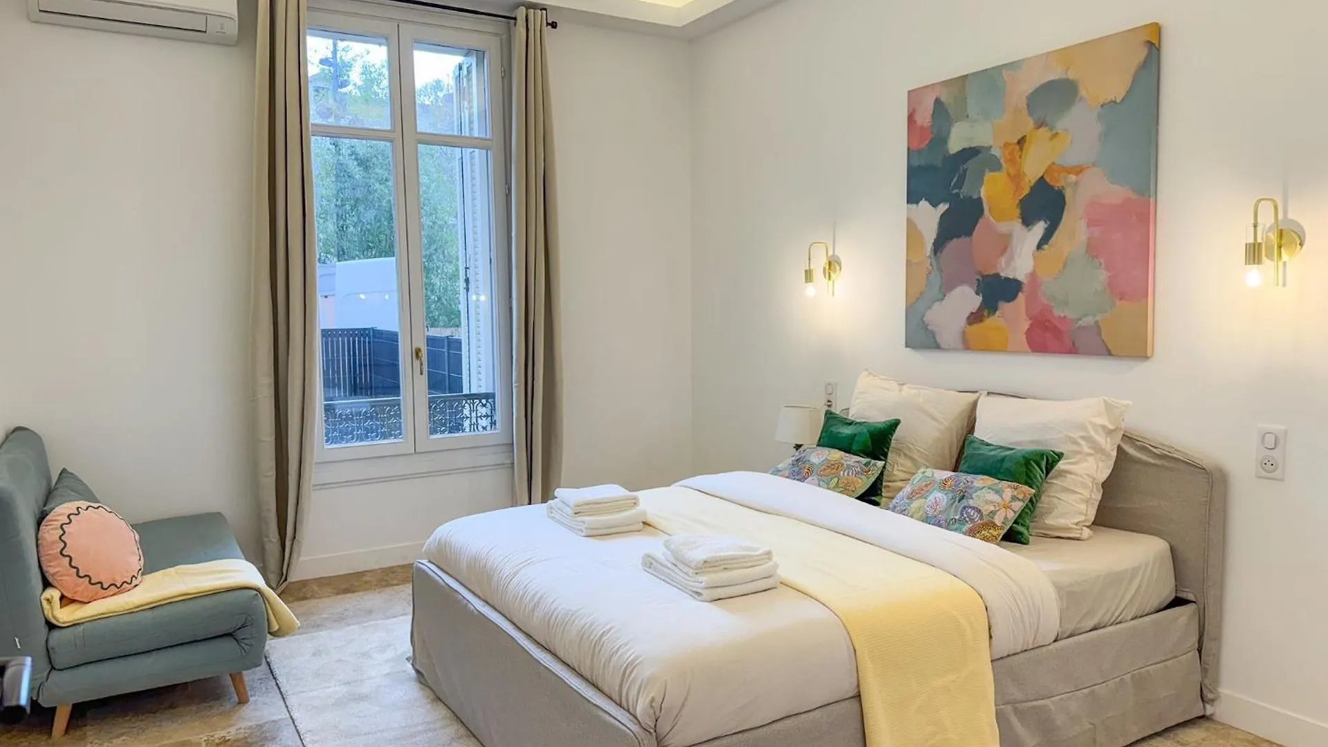 Grand Appartement Renove - Jardin Et Parking - Cz Cannes 0*,
